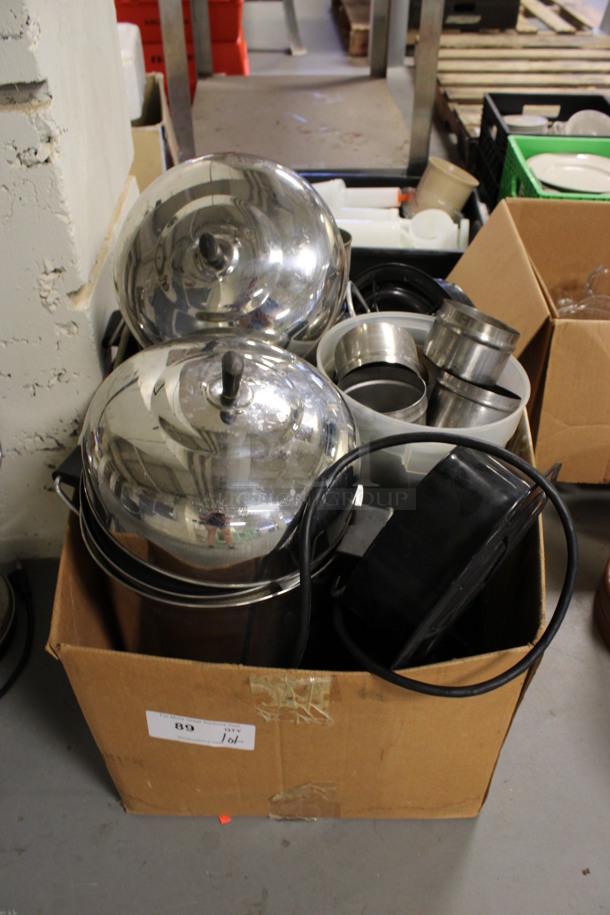 ALL ONE MONEY! Lot of Various Metal Pieces to Coffee Urns! (Room 130)