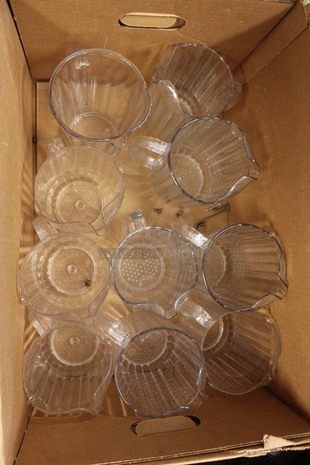10 Clear Poly Pitchers. Includes 5x7x9. 10 Times Your Bid! (Room 130) - Image 3 of 3
