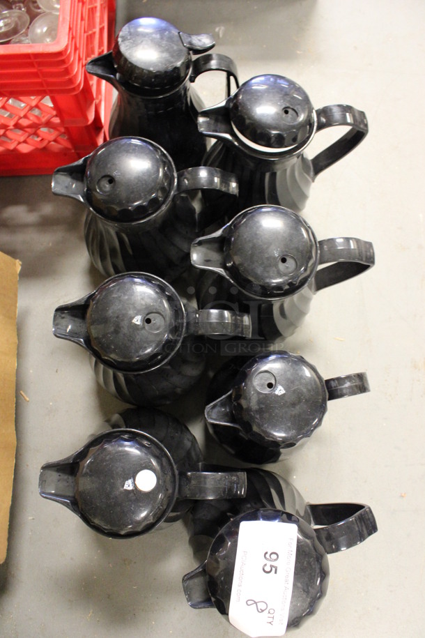 8 Black Poly Coffee Urns. Includes 8x6x10. 8 Times Your Bid! (Room 130) - Image 3 of 3