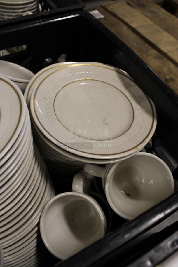 ALL ONE MONEY! Lot of Various White Ceramic Dishes Including Plates and Mugs! Includes 6.25x6.25x1. (Room 130) - Image 3 of 4