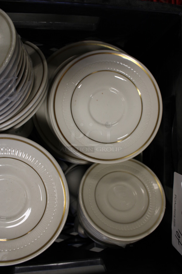 ALL ONE MONEY! Lot of Various White Ceramic Dishes Including Saucers and Bowls! Includes 6.25x6.25x2. (Room 130) - Image 4 of 4