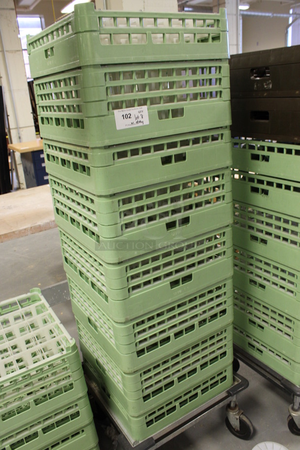 ALL ONE MONEY! Lot of 8 Dish Caddies on Dish Caddy Dolly! Includes 19.5x19.5x8, 23x23x12. (Room 130) - Image 2 of 4