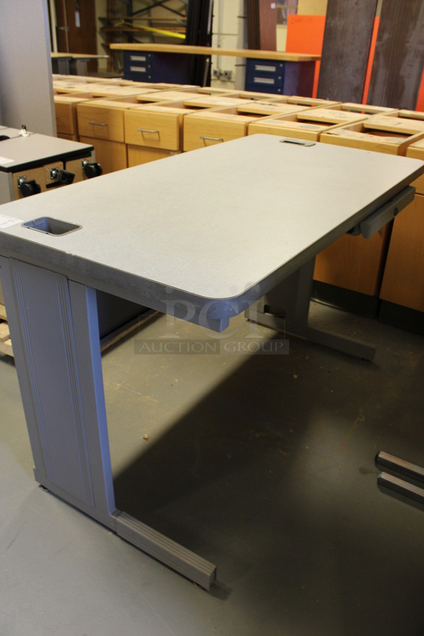 Gray Desk. 48x24x29. (Room 130) - Image 2 of 3