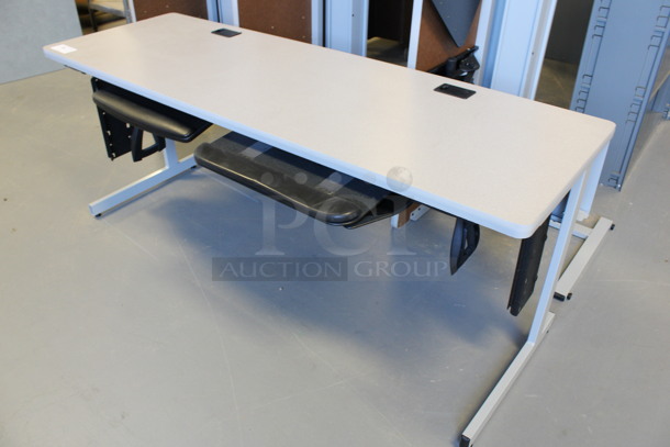 2 Gray Desks. Stock Picture - Cosmetic Condition May Vary. 71.5x23.5x29. 2 Times Your Bid! (Room 130) - Image 2 of 5