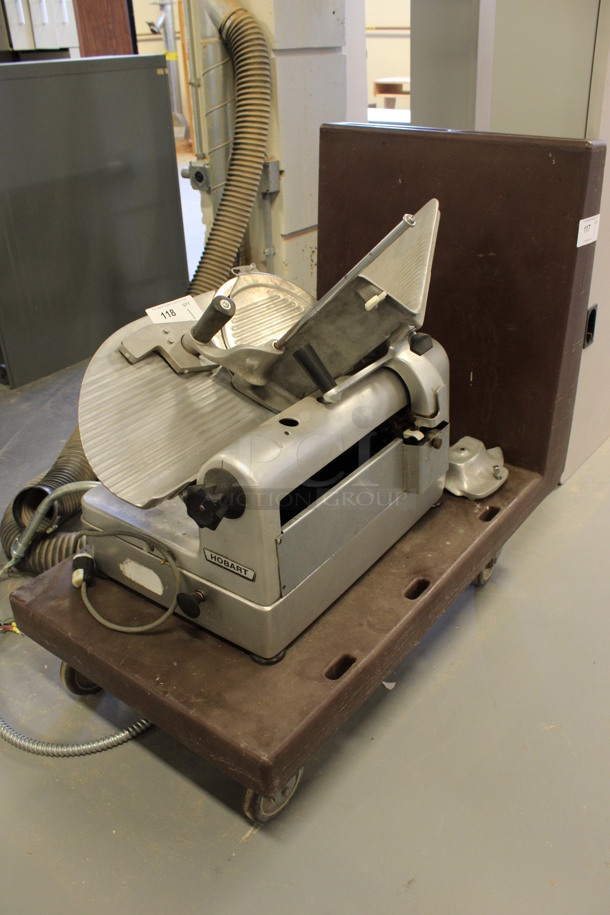 Brown Poly Cart w/ Push Handle on Commercial Casters. Does Not Come w/ Meat Slicer. 24x42x36.5. (Room 130) - Image 4 of 4
