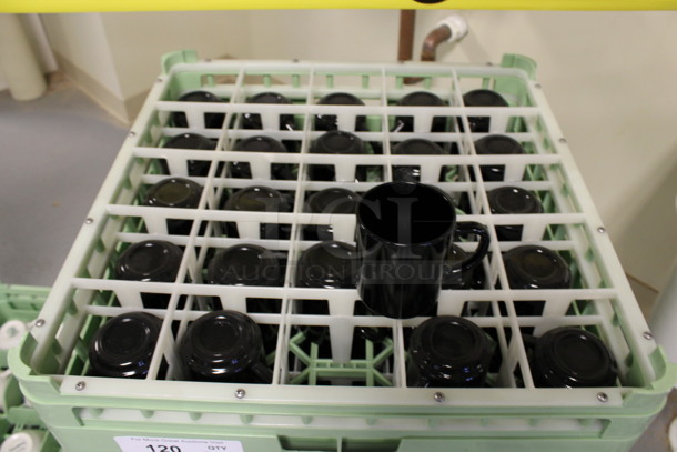 25 Black Mugs in Dish Caddy. 4x3x3.5. 25 Times Your Bid! (Room 130) - Image 2 of 4