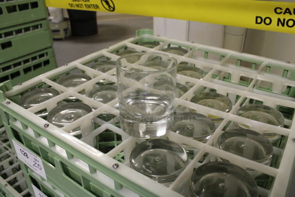 25 Beverage Glasses in Dish Caddy. 3.25x3.25x4. 25 Times Your Bid! (Room 130) - Image 2 of 3