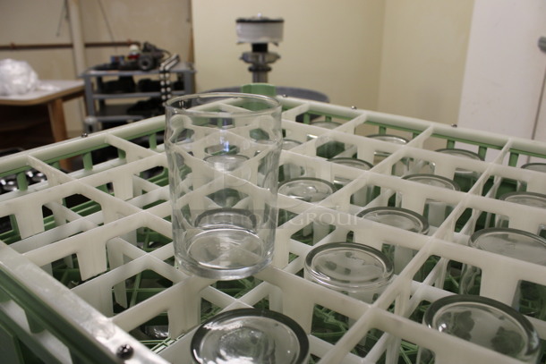 25 Beverage Glasses in Dish Caddy. 2.5x2.5x3.75. 25 Times Your Bid! (Room 130) - Image 2 of 3