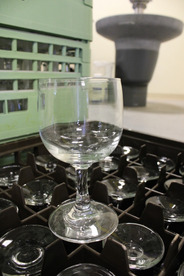 32 Wine Glasses in Dish Caddy. 2.75x2.75x5.25. 32 Times Your Bid! (Room 130) - Image 3 of 4