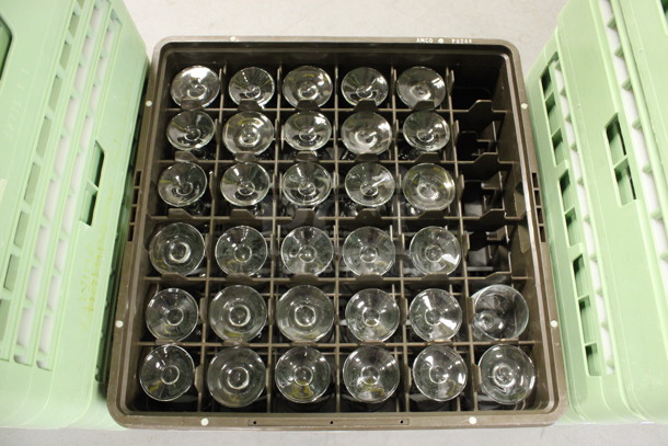 32 Wine Glasses in Dish Caddy. 2.75x2.75x5.25. 32 Times Your Bid! (Room 130) - Image 4 of 4