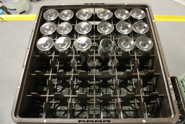 18 Wine Glasses in Dish Caddy. 2.5x2.5x6.25. 18 Times Your Bid! (Room 130) - Image 3 of 3