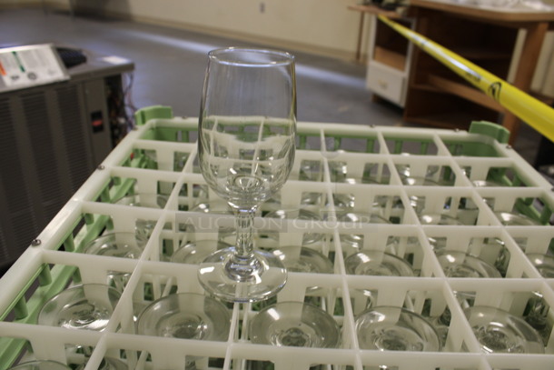 25 Wine Glasses in Dish Caddy. 2.5x2.5x6.25. 25 Times Your Bid! (Room 130)