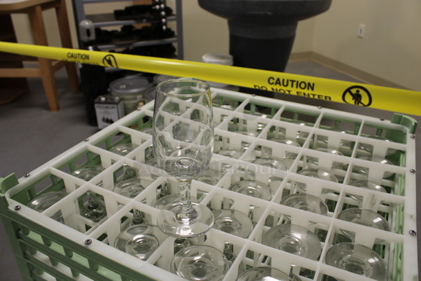 25 Wine Glasses in Dish Caddy. 2.5x2.5x6.25. 25 Times Your Bid! (Room 130) - Image 3 of 4