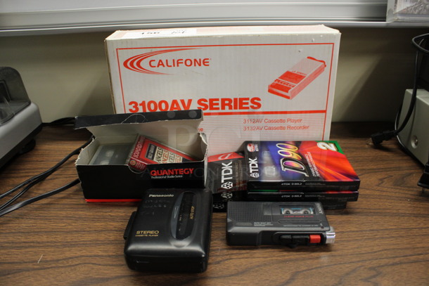 ALL ONE MONEY! Lot of Sony Cassette Player, Panasonic Cassette Player  Various Cassettes! (2nd Floor: Room 220)