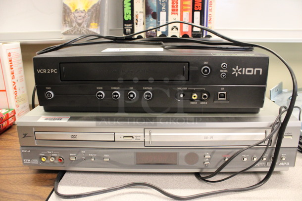 ALL ONE MONEY! Lot of Ion VCR, Zenith DVD VCR Player and Various VHS Tapes Including Air Force One, Patriot Games and Black Rain. 17x111.5x4, 14x11.5x4. (2nd Floor: Room 220) - Image 3 of 5