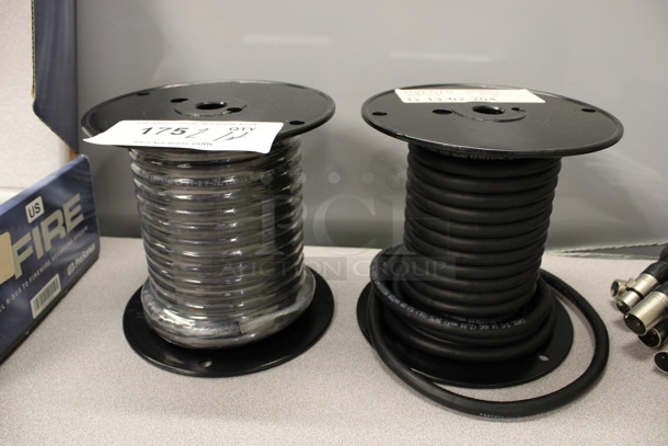 ALL ONE MONEY! Lot of 2 Spools of Wire! 6.5x6.5x6.5. (2nd Floor: Room 220)