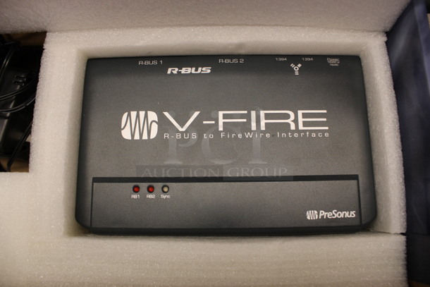 IN ORIGINAL BOX! PreSonus V-Fire R-Bus to FireWire Interface. 8x5x1.5. (2nd Floor: Room 220)  