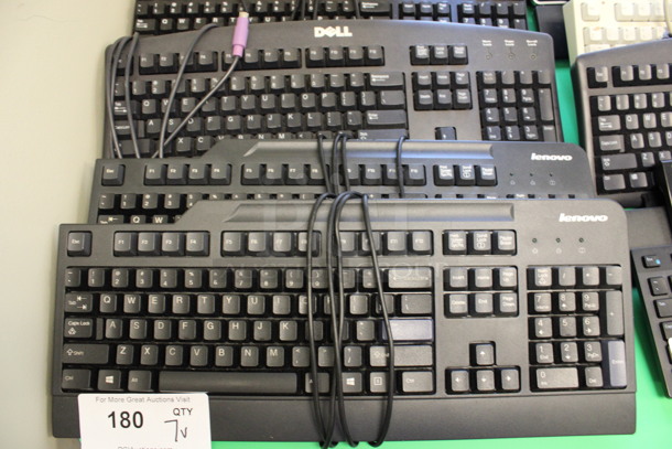 7 Various Computer Keyboards Including Lenovo and Dell. Includes 18x7.5x1. 7 Times Your Bid! (2nd Floor: Room 220) - Image 2 of 4