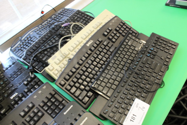 7 Various Computer Keyboards Including IBM and Dell. Includes 18x7.5x1. 7 Times Your Bid! (2nd Floor: Room 220) - Image 2 of 4