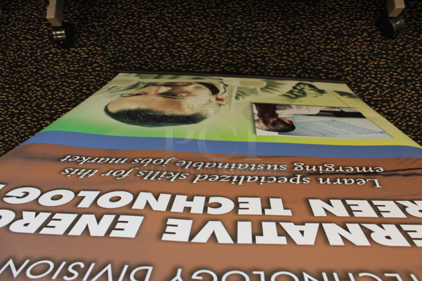 Black Floor Style Pull Out Sign. 37.5x7.5x3.5 - Image 2 of 2