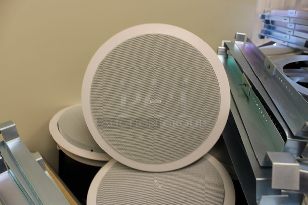 10 Tannoy Model CVS 6 Ceiling Loudspeakers w/ Metal Flush Ceiling Mount Brackets. 11x11x10. 10 Times Your Bid! (2nd Floor: Room 220) - Image 1 of 6