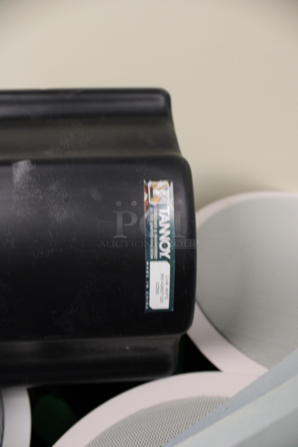 10 Tannoy Model CVS 6 Ceiling Loudspeakers w/ Metal Flush Ceiling Mount Brackets. 11x11x10. 10 Times Your Bid! (2nd Floor: Room 220) - Image 5 of 6