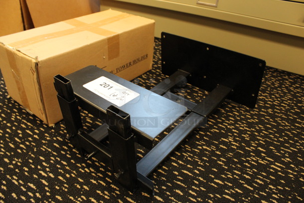 ALL ONE MONEY! Lot of 2 Metal Computer Tower Brackets! Includes 13x16x6. (2nd Floor: Room 220) - Image 2 of 3