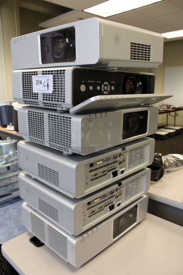6 Panasonic Model PT-F300NTU LCD Projectors. 100-240 Volts, 1 Phase. 17x13x5. 6 Times Your Bid! (2nd Floor: Room 220) - Image 5 of 5