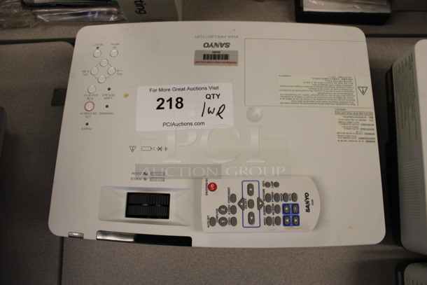Sanyo Model PLC-XK3010 Projector w/ Remote. 10-120 Volts, 1 Phase. 13x10x4. (2nd Floor: Room 220) - Image 3 of 4