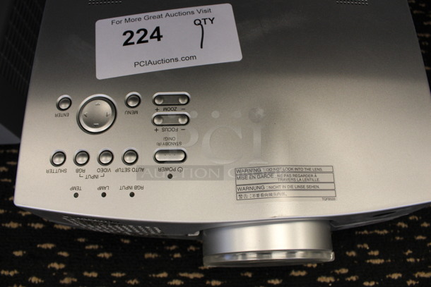 Panasonic Model PT-L785U LCD Projector. 100-240 Volts, 1 Phase. 11.5x16.5x5. (2nd Floor: Room 220) - Image 4 of 6