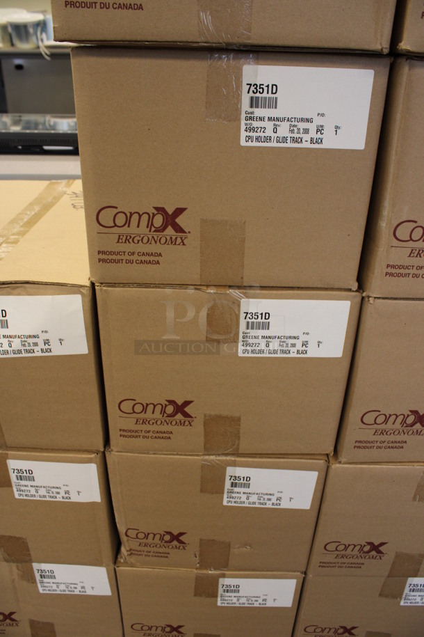 5 BRAND NEW IN BOX! CompX Ergonomx Black Metal Computer Tower Brackets. 7x18x9. 5 Times Your Bid! (2nd Floor: Room 220) - Image 4 of 4