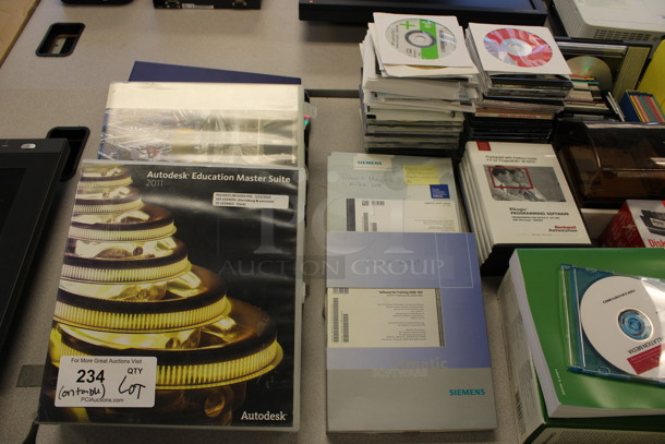 ALL ONE MONEY! Lot of Various CDs on Tabletop Including Autodesk Education Master Suite Case! (2nd Floor: Room 220) - Image 4 of 7