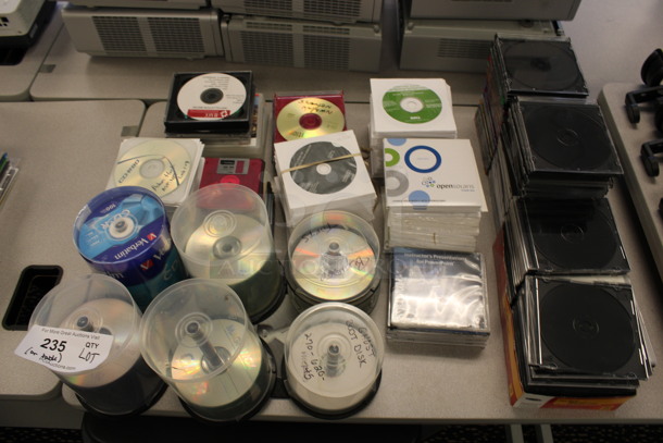 ALL ONE MONEY! Lot of Various CDs and Cases on Tabletop! (2nd Floor: Room 220)