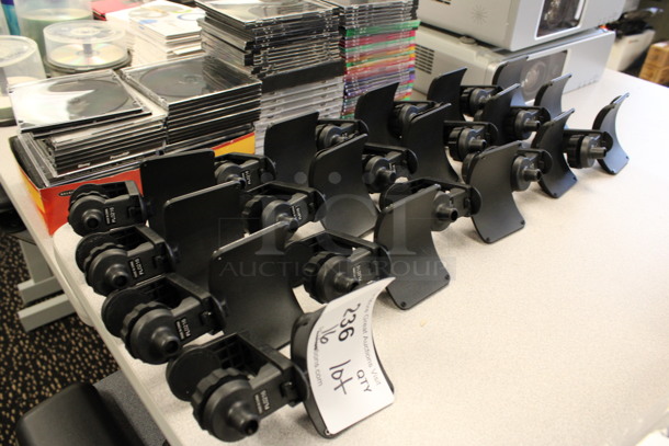 ALL ONE MONEY! Lot of 16 Black Metal Stands! 3.5x4.5x3. (2nd Floor: Room 220) - Image 2 of 5