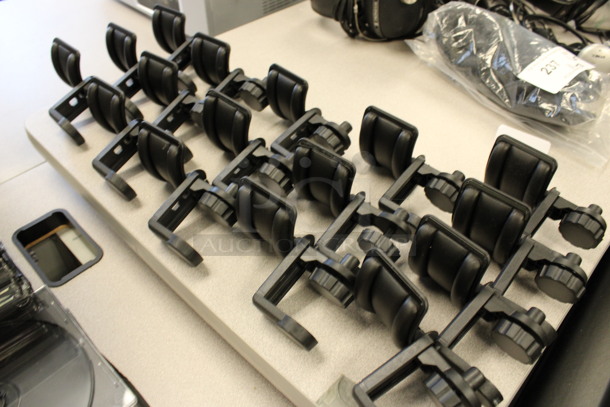 ALL ONE MONEY! Lot of 16 Black Metal Stands! 3.5x4.5x3. (2nd Floor: Room 220) - Image 3 of 5