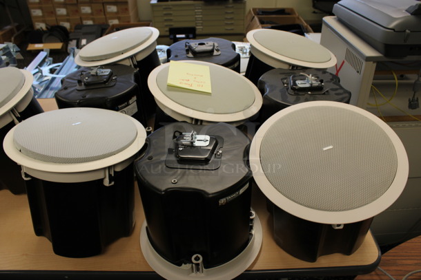 10 Tannoy Model CVS 6 Ceiling Loudspeakers w/ Metal Flush Ceiling Mount Brackets. 11x11x10. 10 Times Your Bid! (2nd Floor: Room 220) - Image 4 of 5