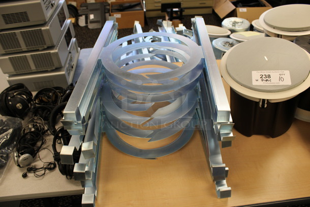 10 Tannoy Model CVS 6 Ceiling Loudspeakers w/ Metal Flush Ceiling Mount Brackets. 11x11x10. 10 Times Your Bid! (2nd Floor: Room 220) - Image 5 of 5