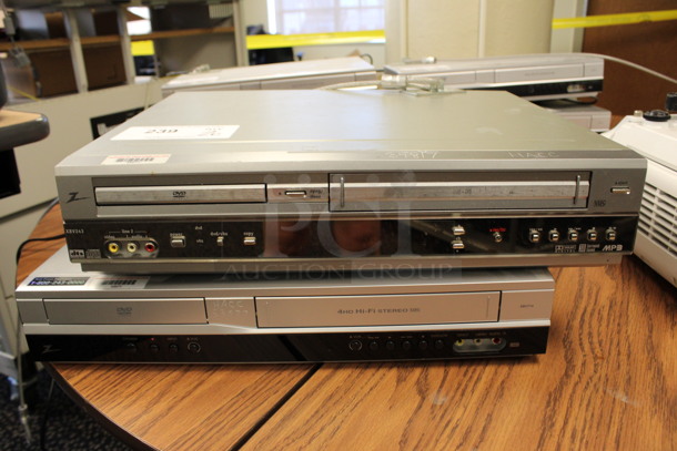 2 Zenith DVD VHS Players. 17x14x3.5, 17x10x3. 2 Times Your Bid! (2nd Floor: Room 220)