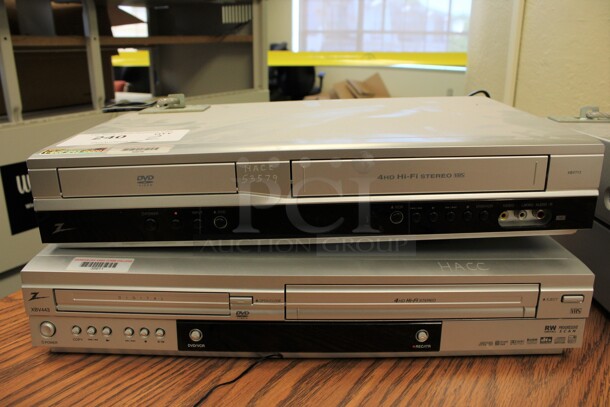 2 Zenith DVD VHS Players. 17x10x3. 2 Times Your Bid! (2nd Floor: Room 220)