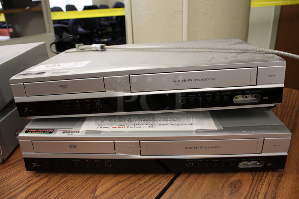 2 Zenith DVD VHS Players. 17x10x3. 2 Times Your Bid! (2nd Floor: Room 220)