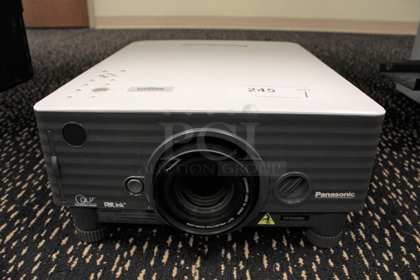 Panasonic Model PT-D3500U DLP Projector. 120 Volts, 1 Phase. 13x18x6.5. (2nd Floor: Room 220)
