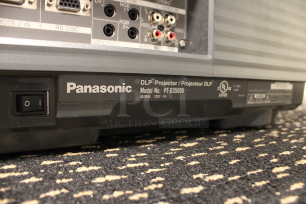 Panasonic Model PT-D3500U DLP Projector. 120 Volts, 1 Phase. 13x18x6.5. (2nd Floor: Room 220) - Image 5 of 5