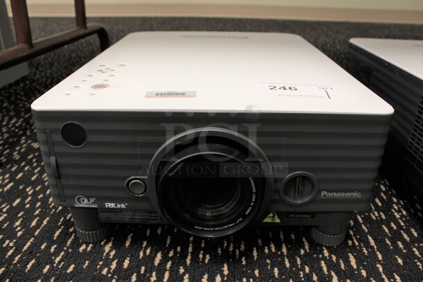 Panasonic Model PT-D3500U DLP Projector. 120 Volts, 1 Phase. 13x18x6.5. (2nd Floor: Room 220)