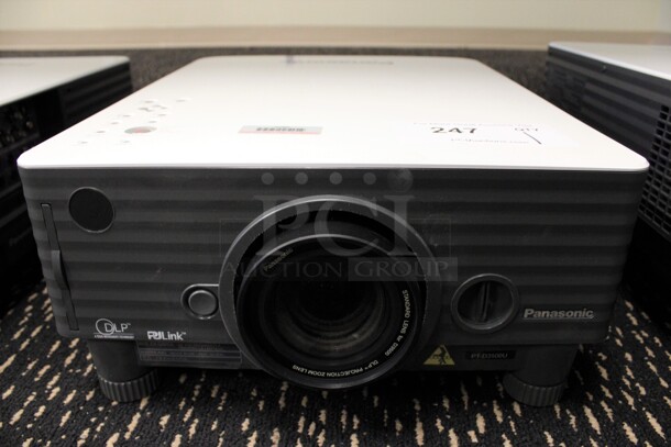 Panasonic Model PT-D3500U DLP Projector. 120 Volts, 1 Phase. 13x18x6.5. (2nd Floor: Room 220)