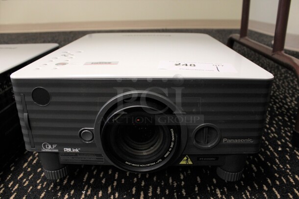 Panasonic Model PT-D3500U DLP Projector. 120 Volts, 1 Phase. 13x18x6.5. (2nd Floor: Room 220) - Image 1 of 5