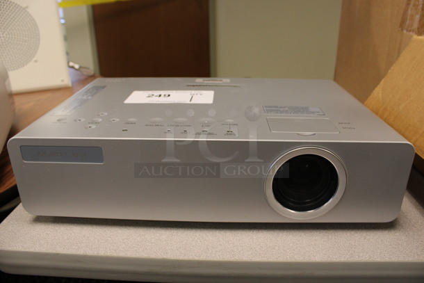 Panasonic Model PT-LB80NTU LCD Projector. 100-240 Volts, 1 Phase. 14.5x9.5x3.5. (2nd Floor: Room 220) - Image 1 of 7
