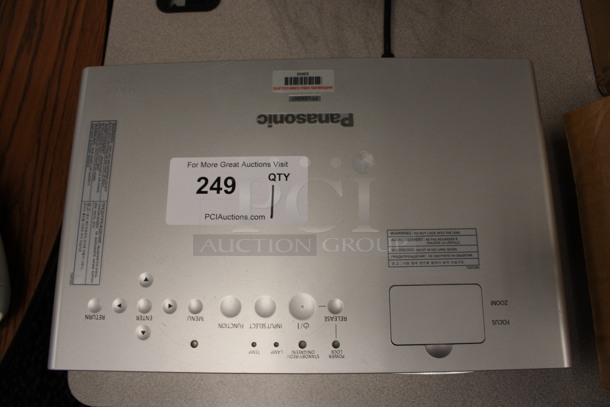 Panasonic Model PT-LB80NTU LCD Projector. 100-240 Volts, 1 Phase. 14.5x9.5x3.5. (2nd Floor: Room 220) - Image 3 of 7