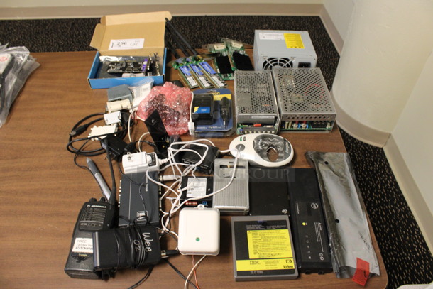 ALL ONE MONEY! Lot of Various Items Including Bestec Unit and Motorola Walkie! (2nd Floor: Room 220)
