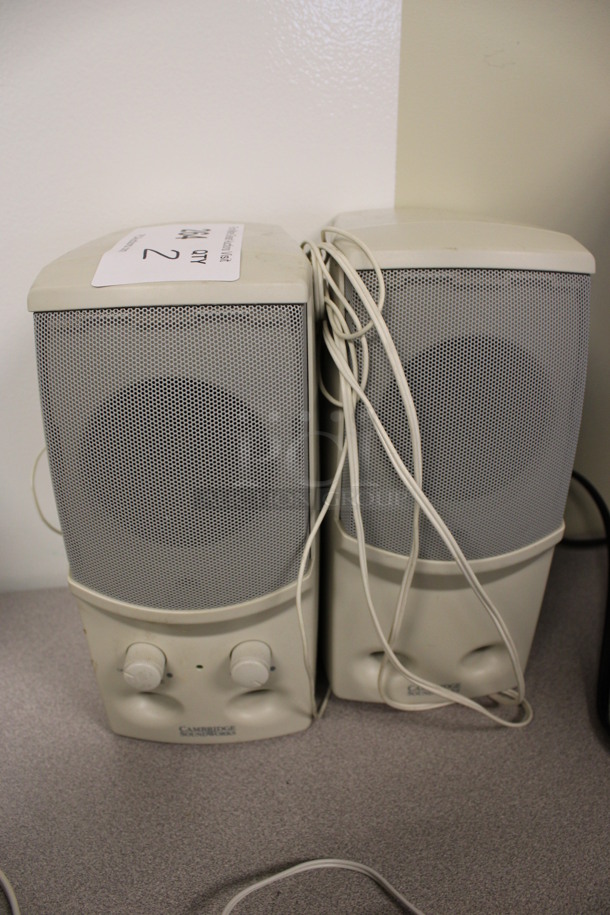 2 Cambridge Soundworks Speakers. 4x5x9. 2 Times Your Bid! (2nd Floor: Room 220) - Image 1 of 4