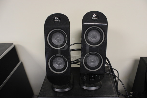 ALL ONE MONEY! Lot of Logitech Model X-230 Subwoofer w/ 2 Speakers! 9x6x9.5, 2.5x4x9. (2nd Floor: Room 220) - Image 3 of 4